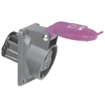 Prise tableau - 32 Amp�res - 2P - IP44 - mauve - Legrand Hypra TBT 52401