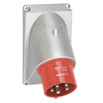 Fiche tableau - Inclin�e - 32 Amp�res - 3P+N+T - IP44 - Rouge - Legrand Hypra 052864