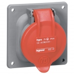Prise tableau - 32 Amp�res - 2P+T - IP44 - Rouge - Legrand Hypra EU 52918