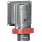 Prise tableau - Inclin�e - 32 Amp�res - 3P+T - IP55 - Rouge 3H - Legrand Hypra 052936