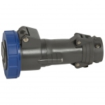 Prise droite femelle 32 Amp�res 2P+T IP55 bleu - Legrand Hypra 053076