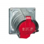 Prisinter fixe 63 Amp�res 3P+N+T IP44 rouge - Legrand Hypra 053801