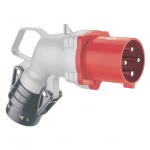 Fiche coud�e - M�le - 63 Amp�res - 3P+T - IP44 - Rouge - Legrand Hypra 053873
