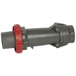 Fiche droite - M�le - 125 Amp�res - 3P+T - IP55 - Rouge - Legrand Hypra 059522