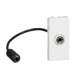 Prise audio Jack 3.5mm femelle prconnect Bl Legrand Mosaic