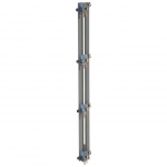 Peigne de cablage phase et neutre - Vertical 4 rang�es - 150 mm Legrand VX�