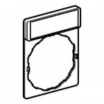 Porte �tiquette - Standard - 30 x 40 - Etiquette 8 x 27 - Fond Blanc/Jaune - Schneider ZBY4101