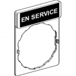 Porte tiquette - Standard - 30 x 40 - Etiquette 8 x 27 - EN SERVICE - Schneider ZBY2111