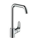 Mitigeur vier - FOCUS - Bec orientable en 3 etapes - Chrom - Hansgrohe 31820000