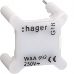 Voyant pour interrupteur - 230V - Blanc - Hager Gallery WXA692
