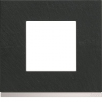 Plaque - 1 poste - Dark Rock - Hager Gallery WXP4402
