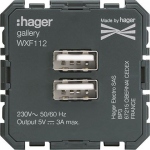 Chargeur - USB - Hager Gallery WXF112