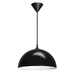 Luminaire suspendu - Aric COMO - E27 - Noir - Intrieur blanc - Sans Lampe - Aric 4209