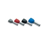 Embout de cablage - Double - 2 X 1 mm - Longueur 8 mm - Rouge - Cembre PKT108