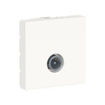 Prise t�l�vision - TV m�le - 2 Modules - Blanc - Schneider electric NU346218