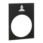 Etiquette - Harmony - 30 x 40 mm - Noir - Gauche - PV et GV - Schneider electric ZB2BY2912