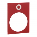 Etiquette - Harmony - 30 x 40 mm - Rouge - O - Schneider electric ZB2BY2931
