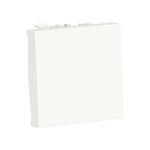 Bouton poussoir - 2 Modules - NO/NF - 10A - Bornes auto - Blanc - Schneider Unica NU323618
