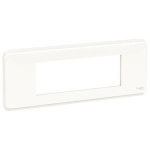 Plaque de finition - Blanc - 6 Modules - Schneider Unica Pro NU411618
