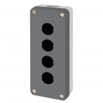 Bo�te � boutons vide - Harmony XALD - Pour XB5 - 4 trous - Gris - Schneider electric XALD04