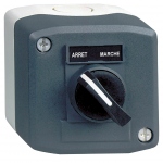 Boite  bouton - Harmony XAL - 1 Bouton tournant - A manette - 1F - Schneider electric XALD132