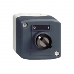 Boite � bouton - Harmony XAL - 1 Bouton tournant - A cl� - 1F - Schneider electric XALD144