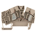 Bloc de jonction - Passage - A ressort - ZDU - 6 mm� - 41A - Beige fonc� - Weidmuller 1771380000