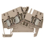 Bloc de jonction - Passage - A ressort - ZDU - 4 mm - 32A - Beige fonc - Weidmuller 1770360000