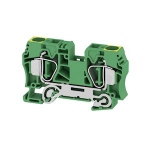 Bloc de jonction - A ressort - 16 mm� - Vert / jaune - Weidmuller 1745250000