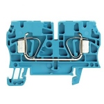 Bloc de jonction - Passage - A ressort - ZDU - 4 mm� - 800V - 32A - Bleu - Weidmuller 1632060000
