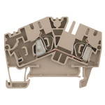 Bloc de jonction - Passage - A ressort - ZDU - 4 mm� - 32A - Beige fonc� - Weidmuller 1770370000