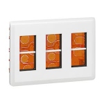 Poste de travail - Encastr - 3 x 4 Modules - Blanc - Legrand Mosaic 078873L