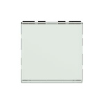 Bouton poussoir - 2 modules - 6A - Blanc antimicrobien - Porte tiquettes - Legrand Mosaic 078715L