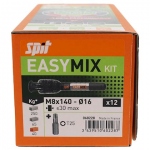 Cheville mcano-chimique - Spit Easy-Mix - 8 x 140 mm - Boite de 12 - Spit 060228