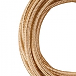 C�ble Textile - 3 m�tres - 2 x 0.75 mm2 - Champagne M�tallique - Bailey 140313