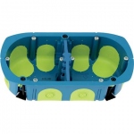 Boite encastrement - Multimat�riaux - Bizline RIGID BOX - 2 Postes - Profondeur 50 mm - Bizline 511250