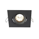 Spot encastr� - Carr� - Europole Be Best Design - Culot GU10 - Noir - Orientable - Europole 246545