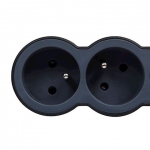 Rallonge multprise - 5 x 2P+T - 3 M�tres - Noir - Legrand 049493
