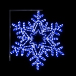 Motif flocon - LED - Bleu - Ptillant - 230V - 0.8 x 0.69 m - Festilight 43184LED-P3