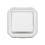 Bouton poussoir - NO - Lumineux - Blanc - Saillie - Legrand Plexo 069762L