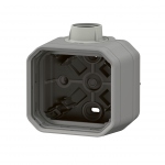 Boitier saillie - 1 poste - Avec 1 Entr�e PG16 - Gris - Legrand Plexo 069652L