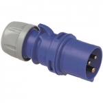 Fiche mobile - Droite - 16A - 2P+T - 200/250V - IP44 - Bizline 701123