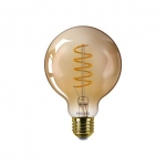 Ampoule  LED - Philips Vintage - Filament - Spriale - Culot E27 - 4W - 2000K - AMBREE - Philips 315471
