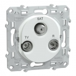 Prise - TV-R-SAT - Blanc - Schneider Electric S320461