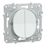 Va et vient - Double - 10A - Blanc - Schneider Electric S320214