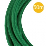 Cble Textile - 50 mtres - 3 x 0.75 mm2 - Vert - Bailey 145037