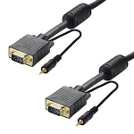 Cable VGA (HD 15) + Jack 3.5 mm - Filtr� - Perform - 3 M�tres - Erard 7532