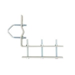Fixation balcon - Pour mat 25/50 - Zinc Blanc - Erard 800932