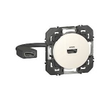 Prise HDMI Pr-connecte - Blanc - Legrand Dooxie 600385