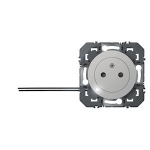 Prise de courant - 2P+T - A voyant - Alu - Legrand Dooxie 600420